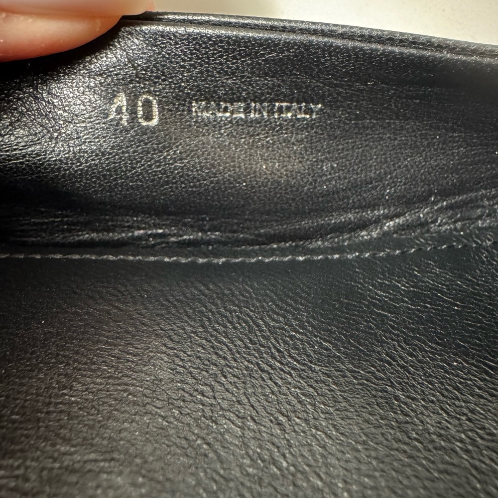 Prada Nappa Leather Triangle Logo Ballet Flats Black EU 40 | Box + Dust Bags - Picture 5 of 10